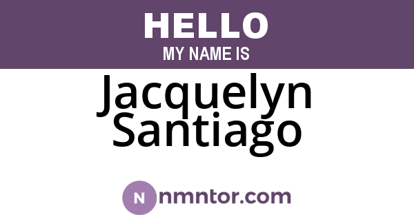 Jacquelyn Santiago
