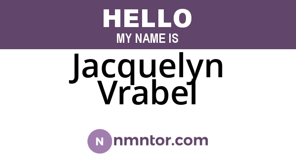 Jacquelyn Vrabel