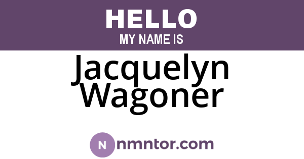 Jacquelyn Wagoner