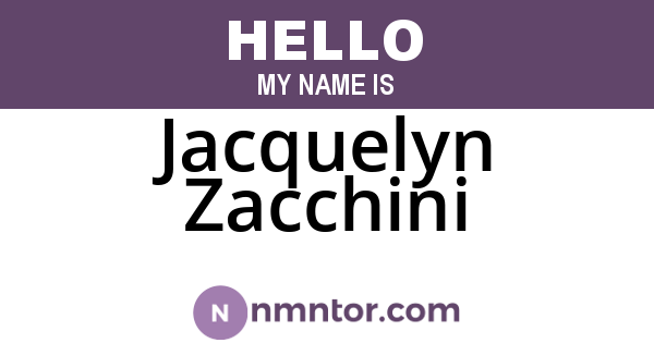 Jacquelyn Zacchini