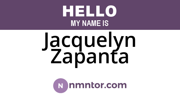 Jacquelyn Zapanta