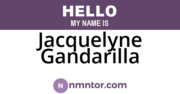 Jacquelyne Gandarilla