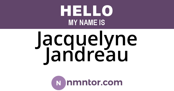 Jacquelyne Jandreau