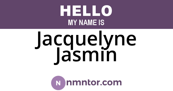 Jacquelyne Jasmin