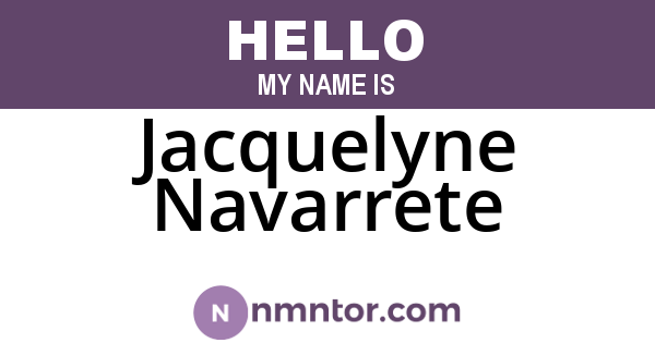 Jacquelyne Navarrete