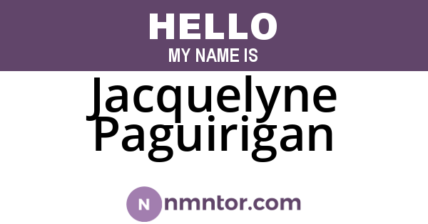 Jacquelyne Paguirigan
