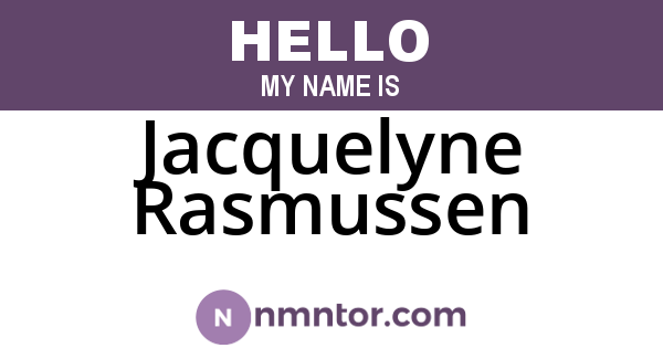 Jacquelyne Rasmussen