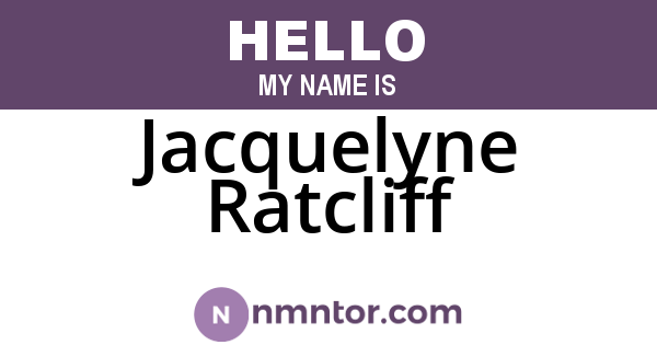Jacquelyne Ratcliff