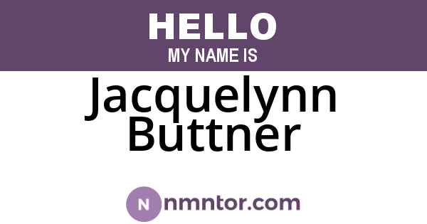 Jacquelynn Buttner