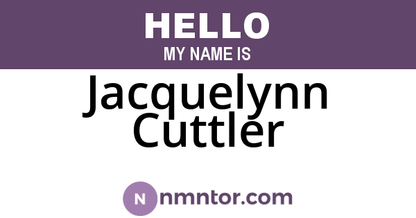 Jacquelynn Cuttler