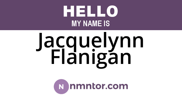 Jacquelynn Flanigan