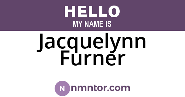 Jacquelynn Furner