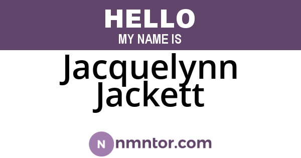 Jacquelynn Jackett
