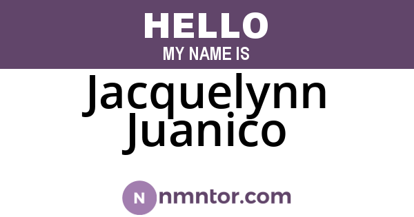 Jacquelynn Juanico
