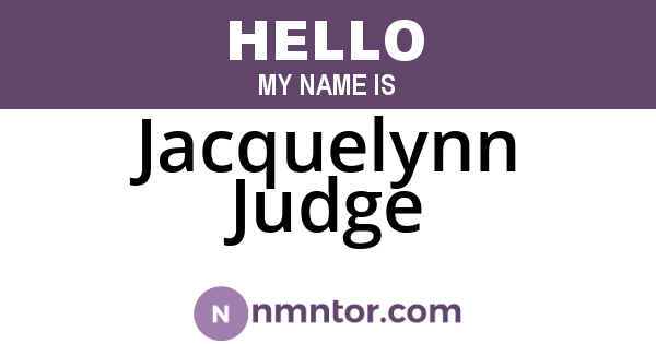 Jacquelynn Judge