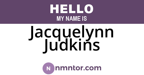 Jacquelynn Judkins