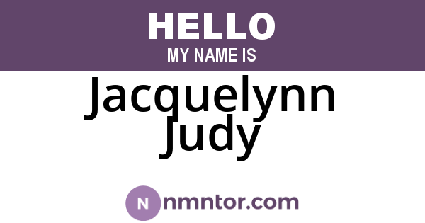 Jacquelynn Judy
