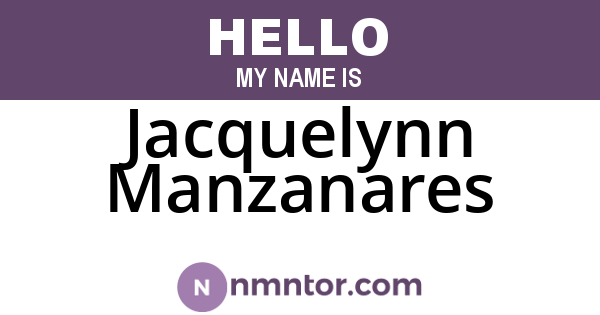 Jacquelynn Manzanares