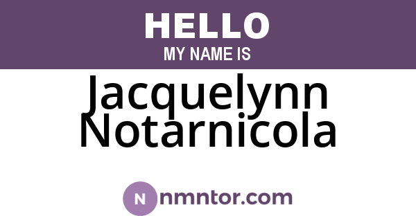 Jacquelynn Notarnicola