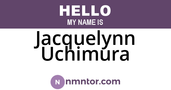 Jacquelynn Uchimura