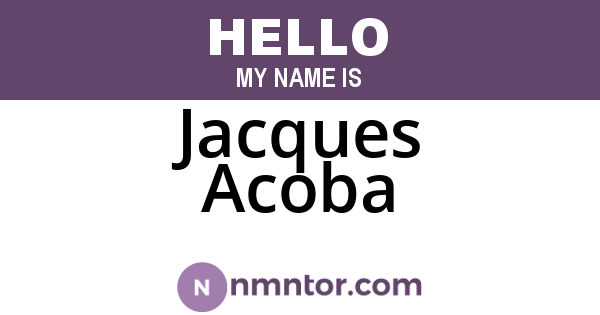 Jacques Acoba