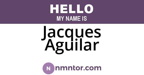 Jacques Aguilar