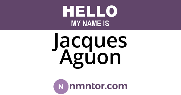 Jacques Aguon