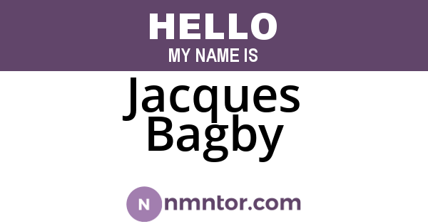 Jacques Bagby