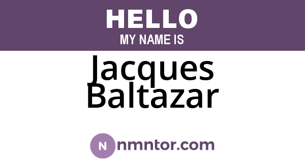 Jacques Baltazar