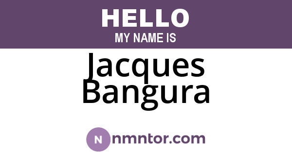 Jacques Bangura