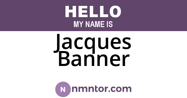 Jacques Banner