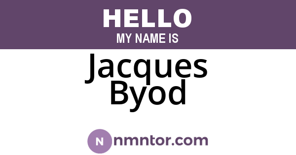 Jacques Byod