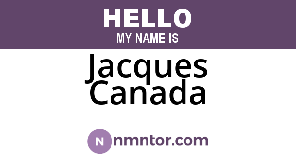 Jacques Canada