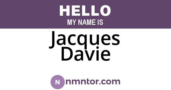 Jacques Davie