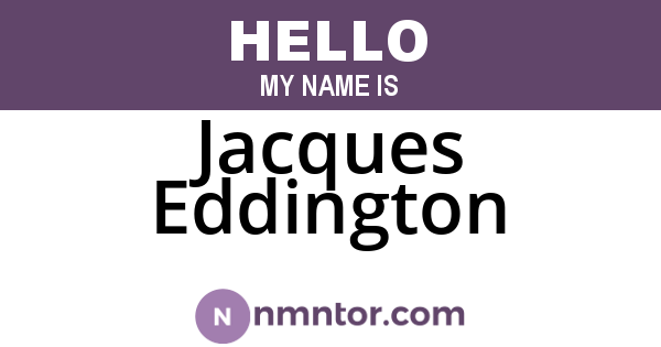 Jacques Eddington