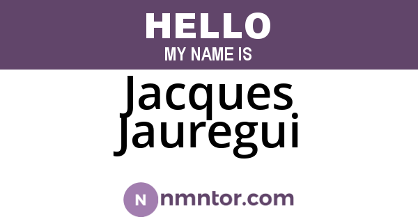 Jacques Jauregui