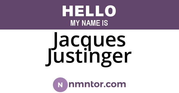 Jacques Justinger
