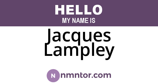 Jacques Lampley