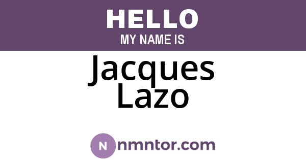 Jacques Lazo