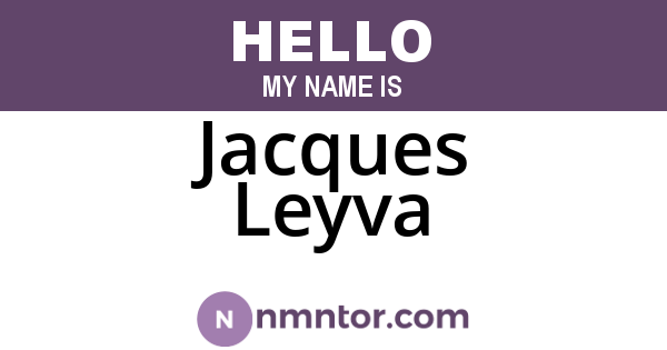 Jacques Leyva