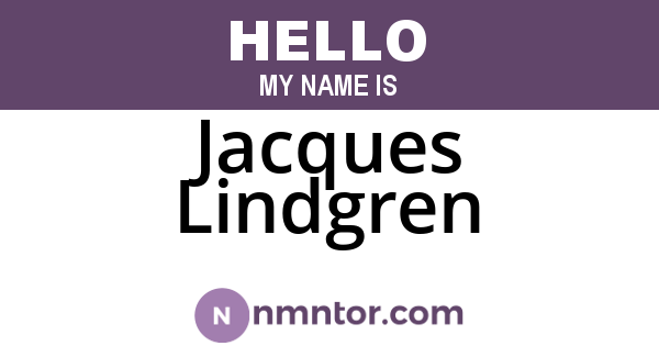 Jacques Lindgren