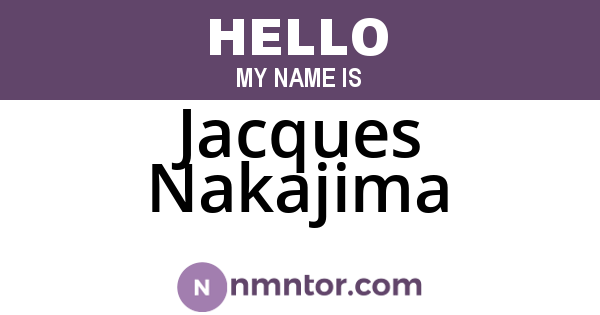 Jacques Nakajima