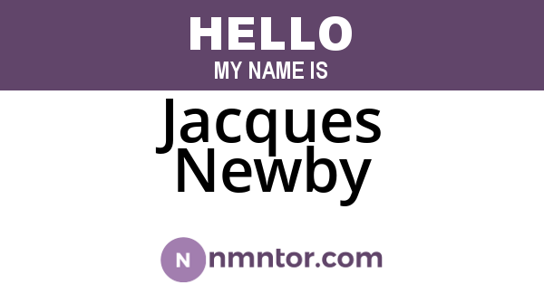 Jacques Newby