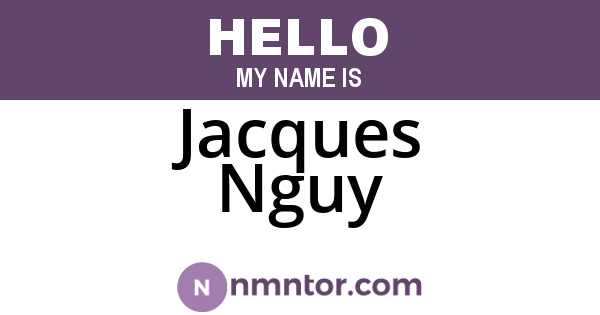 Jacques Nguy