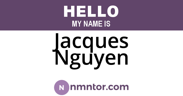 Jacques Nguyen