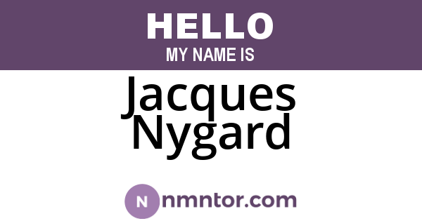 Jacques Nygard
