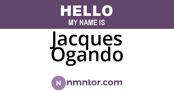Jacques Ogando