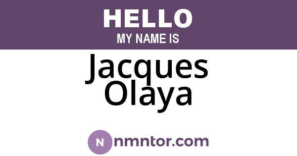 Jacques Olaya