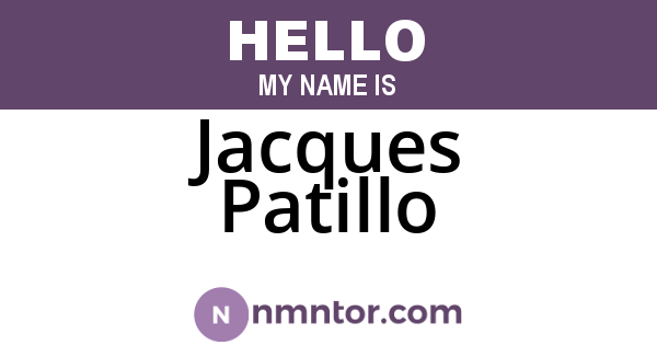 Jacques Patillo