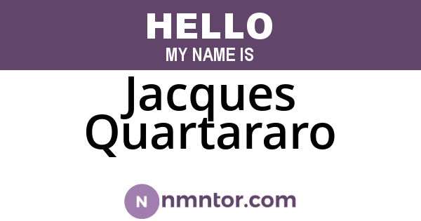 Jacques Quartararo